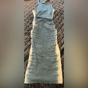 Blue Michael stars racer back midi dress with tie-dye detail at sides